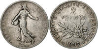 France 2 Francs Semeuse, Paris, Silver, Gadoury:532, KM:845.1 -
