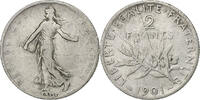 France 2 Francs Semeuse, Paris, Silver, Gadoury:532, KM:845.1 -