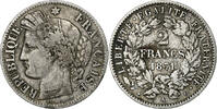 France 2 Francs Cérès, Paris, Silver, Gadoury:530, KM:817.1 -