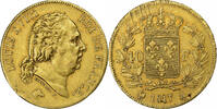 France 40 Francs Louis XVIII, Paris, Gold, Gadoury:1092 -