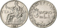Italy Lira Vittorio Emanuele III, Rome, Nickel, KM:62 -