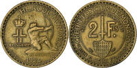 Monaco 2 Francs Louis II, Poissy, Aluminum-Bronze -