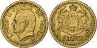 Monaco 2 Francs Louis II, Aluminum-Bronze, Gadoury:MC134 -