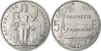 French Polynesia 5 Francs Paris, Aluminum, Lecompte:53, KM:12 -