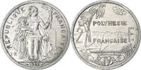French Polynesia 2 Francs Paris, Aluminum, Lecompte:37, KM:10 -