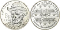 France 10 Francs-1.5 Euro Van Gogh, Paris, Silver, KM:1147 -