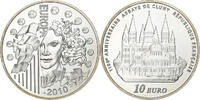 France 10 Euro Europa, 1100e anniversaire de Cluny, Paris, Silver -