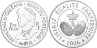France 1-1/2 Euro Princesse Amélie Reine du Portugal, Paris, Silver -