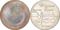 Canada 10 Dollars Elizabeth II, 1976 Montreal Olympics, Royal Canadian -