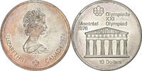 Canada 10 Dollars Elizabeth II, 1976 Montreal Olympics, Royal Canadian -