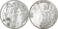 France 10 Euro Les Fraternisés, Proof, Paris, Silver -
