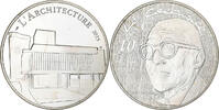 France 10 Euro Le Corbusier, Proof, Paris, Silver -