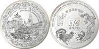 France 1/4 Euro Année de la Chine en France, Paris, Silver -