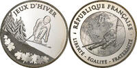 France 10 Euro Jeux d'Hiver - Ski Alpin, Paris, Silver, KM:1634 -