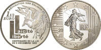 France 1-1/2 Euro Laïcité, Loi 1905, Paris, Silver -