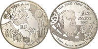 France 1-1/2 Euro De la Terre à la Lune, Jules Verne, Paris, Silver -