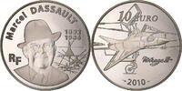 France 10 Euro Marcel Dassault, Paris, Nickel-Copper, KM:1691 -