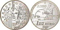 France 1-1/2 Euro Airbus A380, Paris, Silver, KM:1479 -