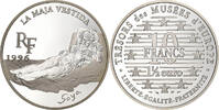 France 10 Francs-1.5 Euro La Maja Vestida, Paris, Silver -