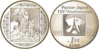 France 1-1/2 Euro 150e Anniversaire France - Japon, Paris, Silver -
