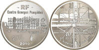 France 10 Euro Centre Georges Pompidou, Paris, Silver, KM:1686 -