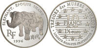 France 10 Francs-1.5 Euro Éléphant époque Shang, Paris, Silver -