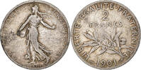 France 2 Francs Semeuse, Paris, Silver, Gadoury:532, KM:845.1 -