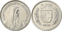 Switzerland 5 Francs Bern, Copper-nickel, KM:40a.1 -