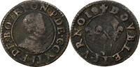 France Double Tournois François de Bourbon, Copper, CGKL:674 -