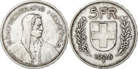Switzerland 5 Francs Bern, Silver, KM:40 -