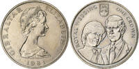 Gibraltar Crown Elizabeth II, Copper-nickel, KM:14 -
