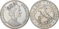 Gibraltar Crown Elizabeth II, Copper-nickel, KM:34 -
