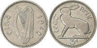 Ireland 3 Pence Nickel, KM:12 -