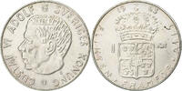 Sweden Krona Gustaf VI, Silver, KM:826 -