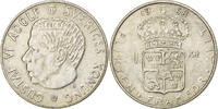 Sweden Krona Gustaf VI, Silver, KM:826 -
