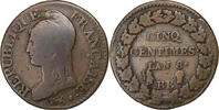 France 5 Centimes Dupré, Strasbourg, Bronze -