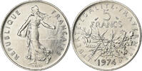 France 5 Francs Semeuse, Paris, Chouette, Nickel Clad Copper-Nickel -