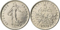 France 5 Francs Semeuse, Paris, Chouette, Nickel Clad Copper-Nickel -
