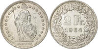 Switzerland 2 Francs Bern, Silver, KM:21 -