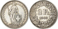 Switzerland 2 Francs Bern, Silver, KM:21 -