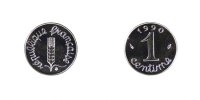 France Centime Coin, Épi, Stainless Steel, Gadoury:91 -