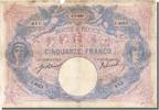 France 50 Francs Banknote, 50 F 1889-1927 ''Bleu et Rose'', 1911-07-05 -