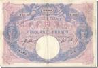 France 50 Francs Banknote, 50 F 1889-1927 ''Bleu et Rose'', 1912-07-27 -