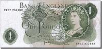 Great Britain 1 Pound Banknote, KM:374g -