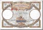 France 50 Francs Banknote, 50 F 1927-1934 ''Luc Olivier Merson'' -