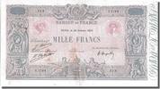 France 1000 Francs Banknote, 1 000 F 1889-1926 ''Bleu et Rose'' -