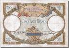 France 50 Francs Banknote, 50 F 1927-1934 ''Luc Olivier Merson'' -