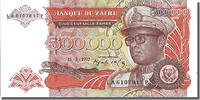 Zaire 500,000 Zaïres Banknote, 1992-03-15 -