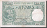 France 20 Francs Banknote, 20 F 1916-1919 ''Bayard'', 1916-08-09 -