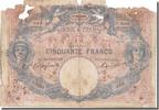 France 50 Francs Banknote, 50 F 1889-1927 ''Bleu et Rose'', 1904-11-11 -